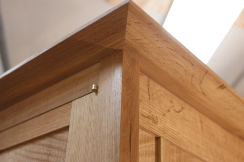 White Oak Media Cabinet Detail Two