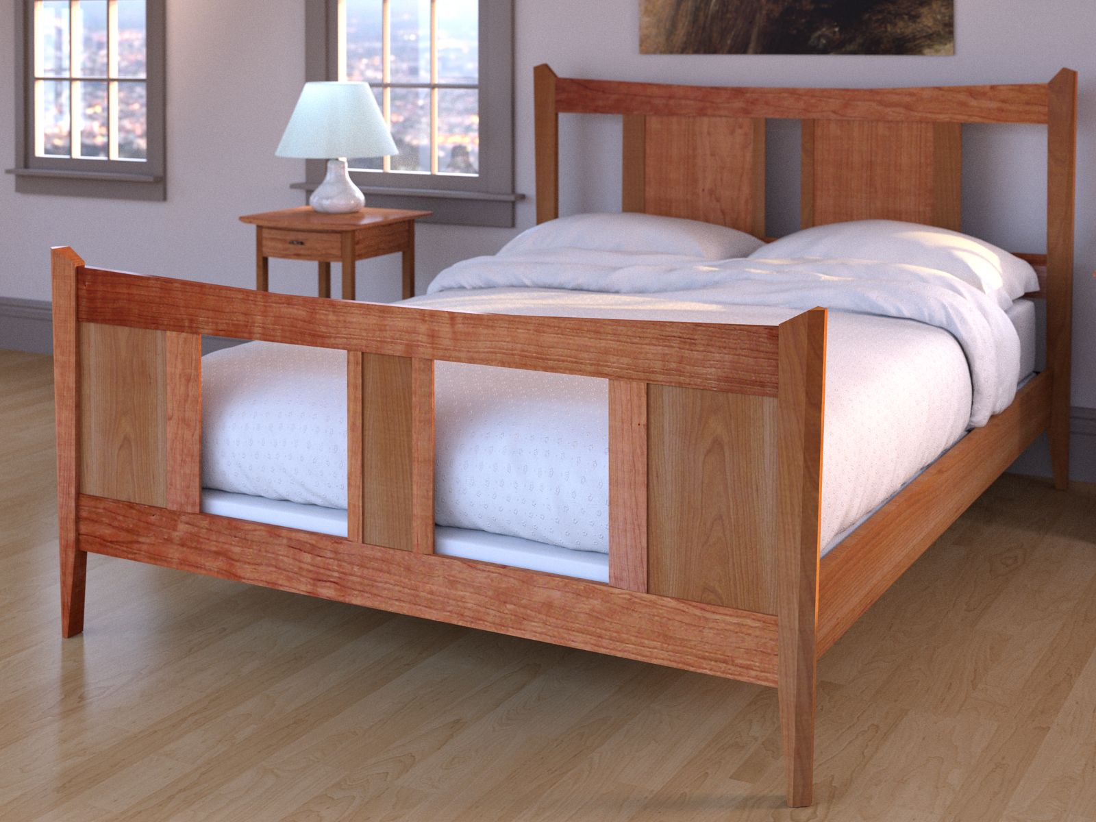 Katahdin Cherry handmade bed