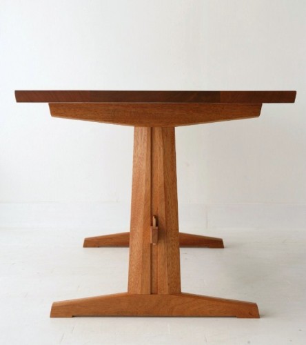 Mahogany Trestle Table